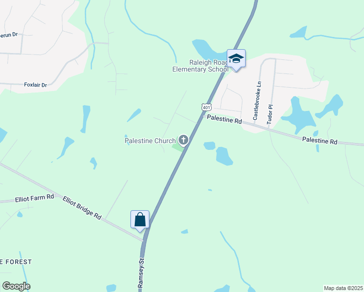 map of restaurants, bars, coffee shops, grocery stores, and more near 8081 Ramsey Street in Linden
