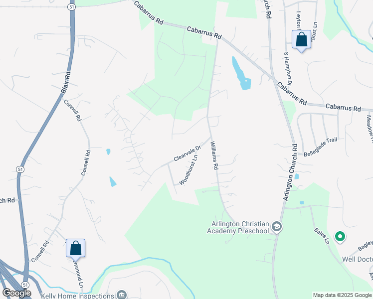 map of restaurants, bars, coffee shops, grocery stores, and more near 14225 Clearvale Drive in Mint Hill
