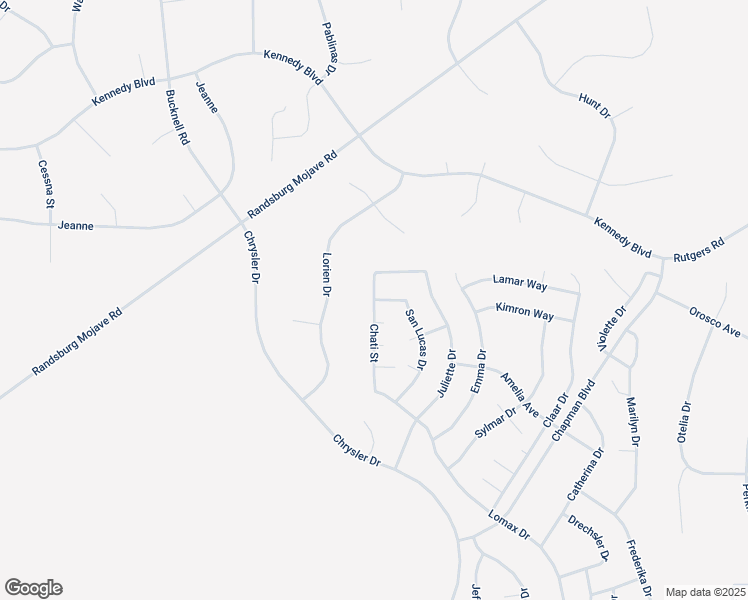 map of restaurants, bars, coffee shops, grocery stores, and more near San Lucas Drive in California City