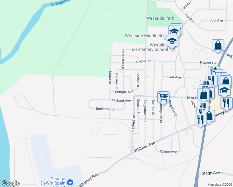 map of restaurants, bars, coffee shops, grocery stores, and more near 561 Semple Avenue in Memphis