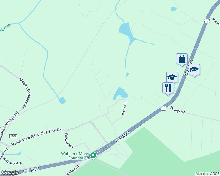 map of restaurants, bars, coffee shops, grocery stores, and more near 231 Lakeview Drive in Southern Pines