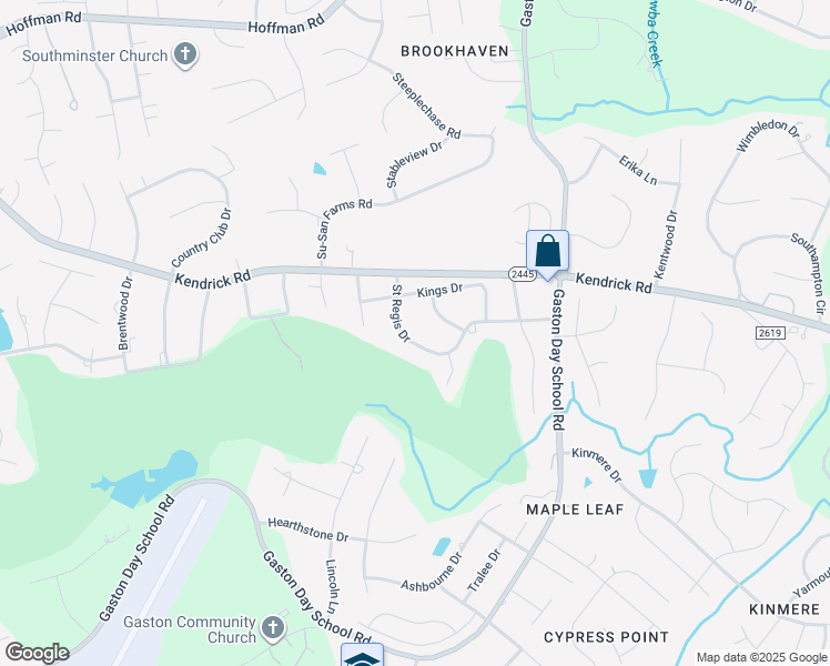map of restaurants, bars, coffee shops, grocery stores, and more near 3713 Princeton Drive in Gastonia
