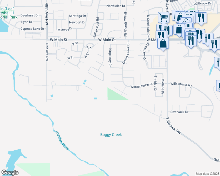 map of restaurants, bars, coffee shops, grocery stores, and more near 4110 Morrison Ct in Norman