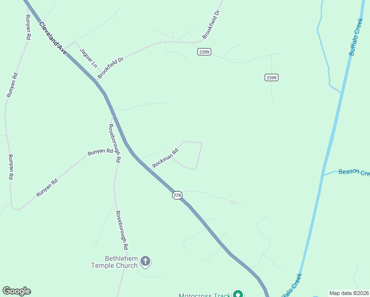 map of restaurants, bars, coffee shops, grocery stores, and more near 120 Rockman Rd in Grover