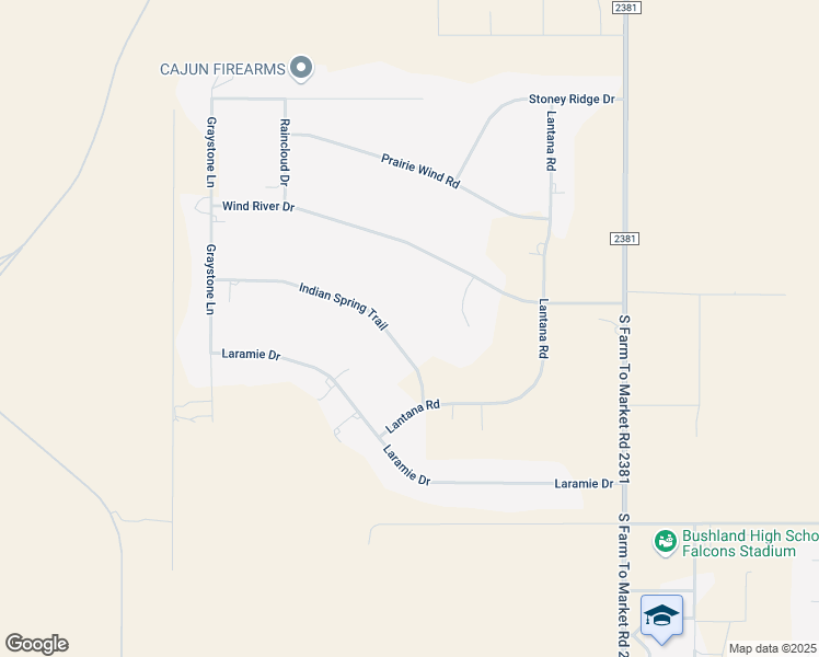 map of restaurants, bars, coffee shops, grocery stores, and more near 19926 Indian Spring Trail in Bushland
