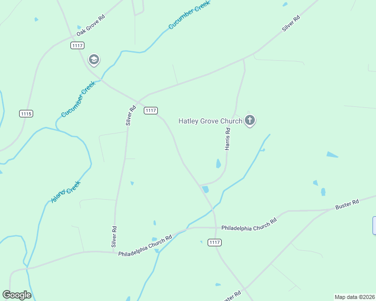 map of restaurants, bars, coffee shops, grocery stores, and more near 8526 Griffin Green Boulevard in Oakboro