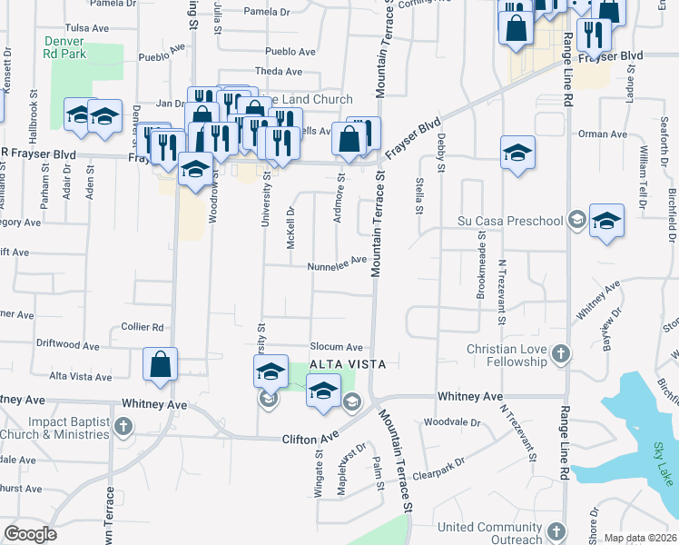 map of restaurants, bars, coffee shops, grocery stores, and more near 2314 Daywood Avenue in Memphis