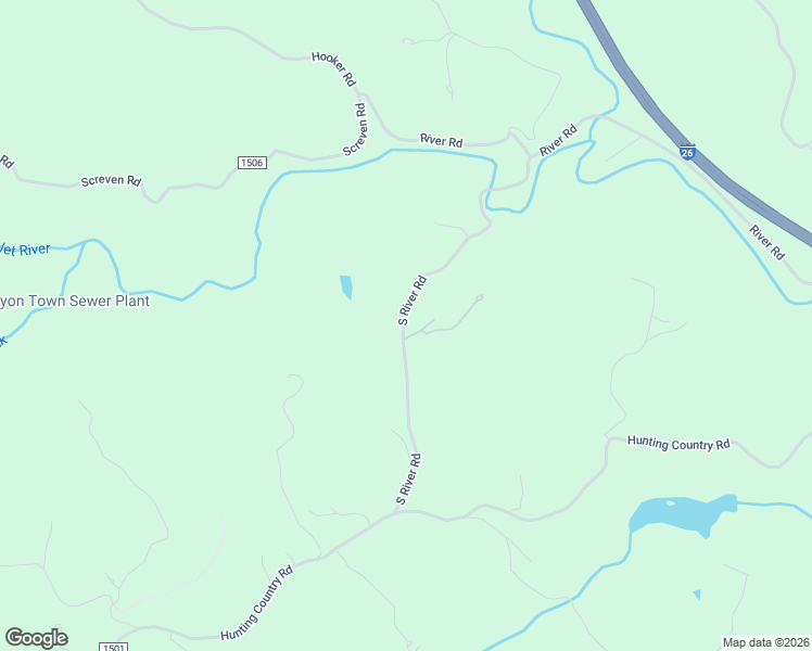 map of restaurants, bars, coffee shops, grocery stores, and more near 424 South River Road in Tryon