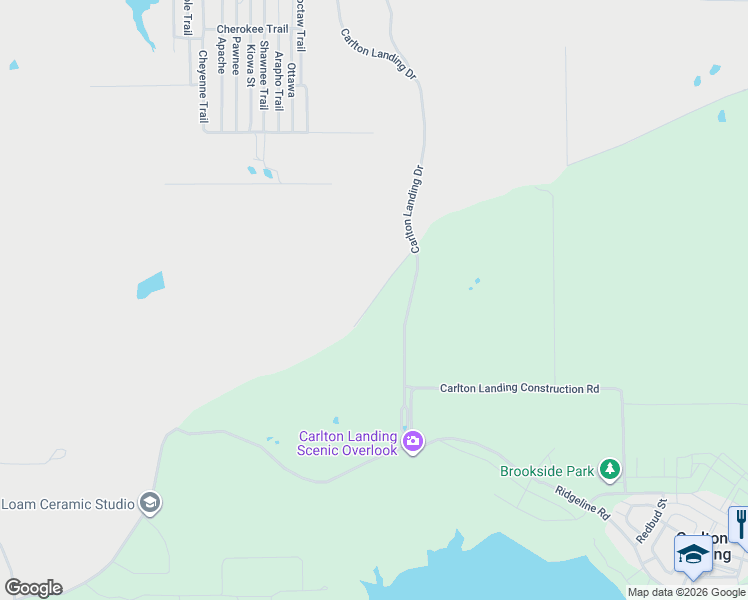map of restaurants, bars, coffee shops, grocery stores, and more near E1250 Road in Eufaula