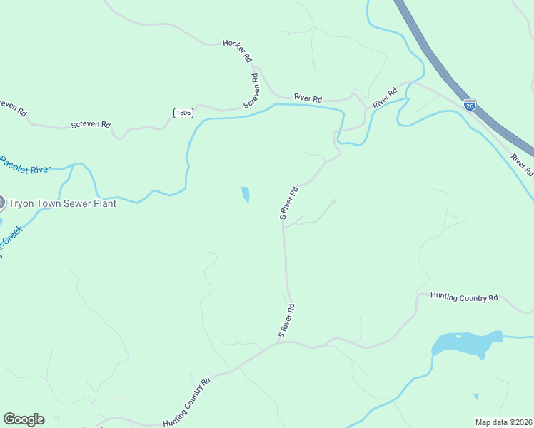 map of restaurants, bars, coffee shops, grocery stores, and more near 158-166 South River Road in Tryon