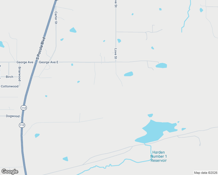 map of restaurants, bars, coffee shops, grocery stores, and more near 103 George Avenue East in Pocola