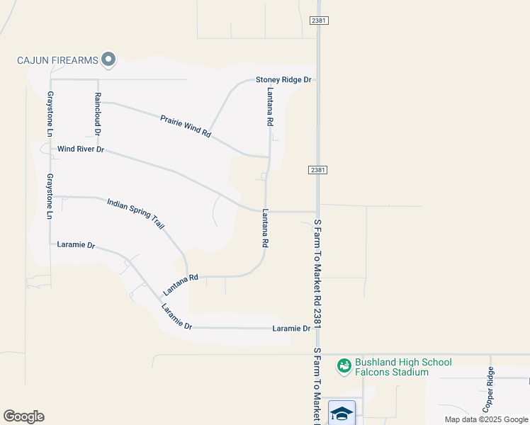 map of restaurants, bars, coffee shops, grocery stores, and more near 19300 Wind River Drive in Bushland