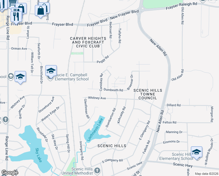 map of restaurants, bars, coffee shops, grocery stores, and more near 3233 Sandray Drive in Memphis