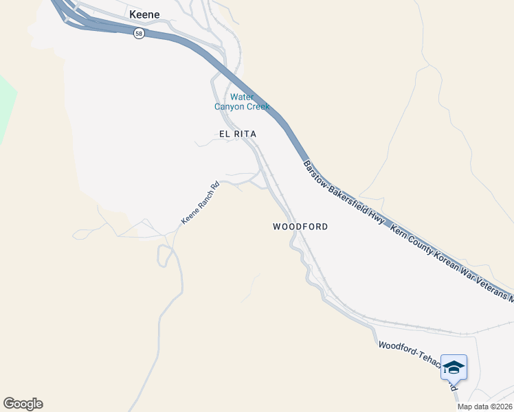 map of restaurants, bars, coffee shops, grocery stores, and more near 29157 Woodford-Tehachapi Road in Keene