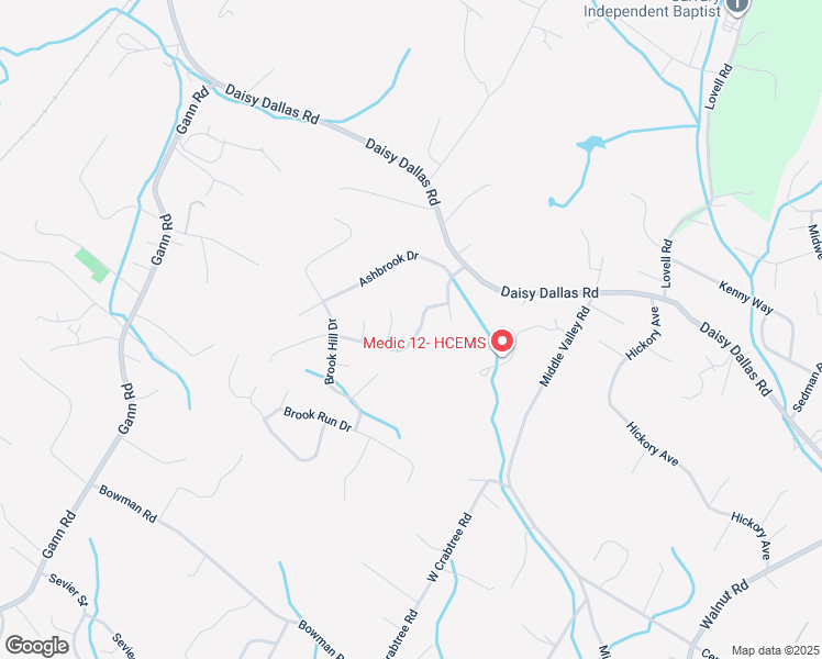 map of restaurants, bars, coffee shops, grocery stores, and more near 811 Northbrook Drive in Soddy-Daisy