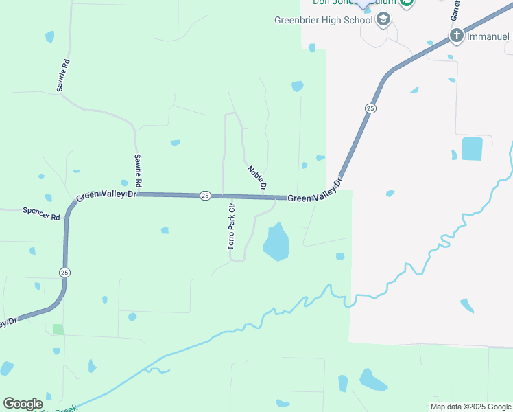 map of restaurants, bars, coffee shops, grocery stores, and more near 147 Green Valley Drive in Greenbrier