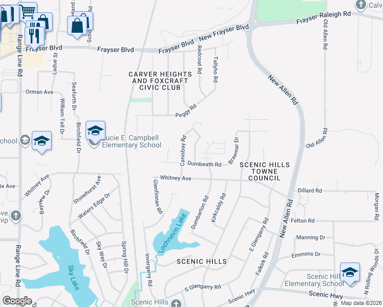 map of restaurants, bars, coffee shops, grocery stores, and more near 3233 Sandray Dr in Memphis