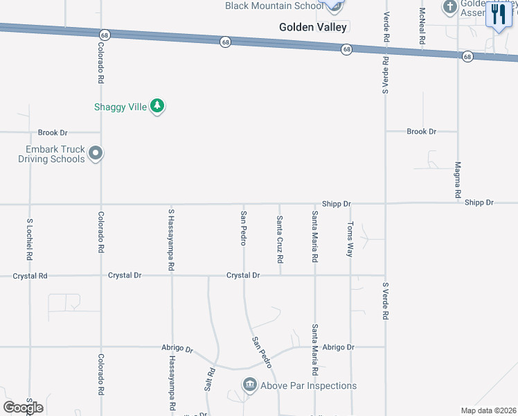 map of restaurants, bars, coffee shops, grocery stores, and more near 500 San Pedro in Golden Valley