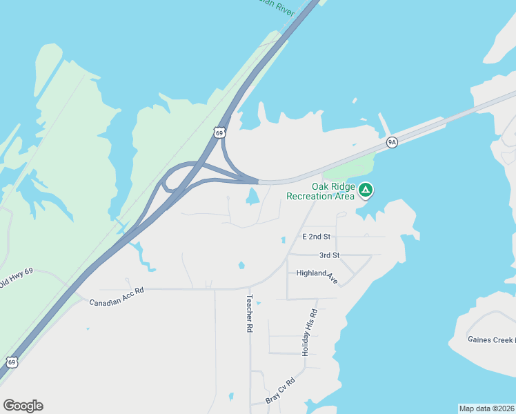 map of restaurants, bars, coffee shops, grocery stores, and more near 92 Southlake Drive in Eufaula