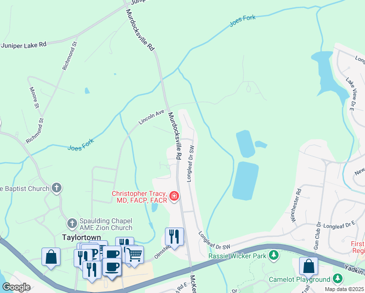 map of restaurants, bars, coffee shops, grocery stores, and more near 4084 Murdocksville Road in West End