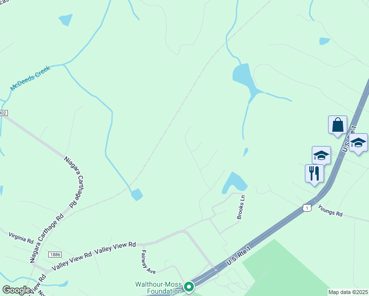 map of restaurants, bars, coffee shops, grocery stores, and more near 215 Horseshoe Drive in Southern Pines
