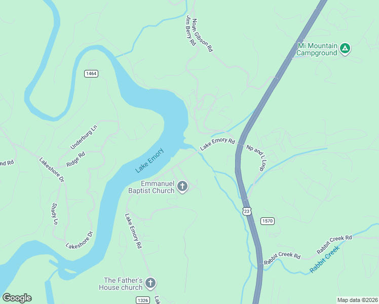 map of restaurants, bars, coffee shops, grocery stores, and more near 1776 Lake Emory Road in Franklin