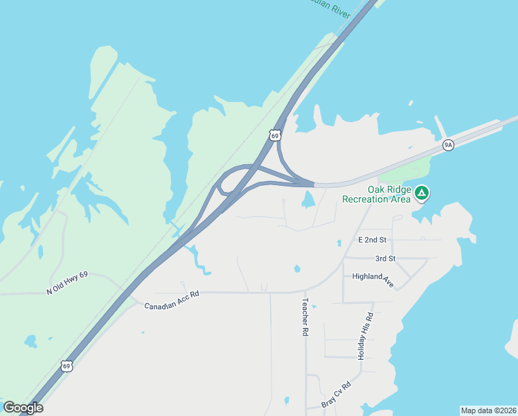 map of restaurants, bars, coffee shops, grocery stores, and more near 92 Southlake Drive in Eufaula