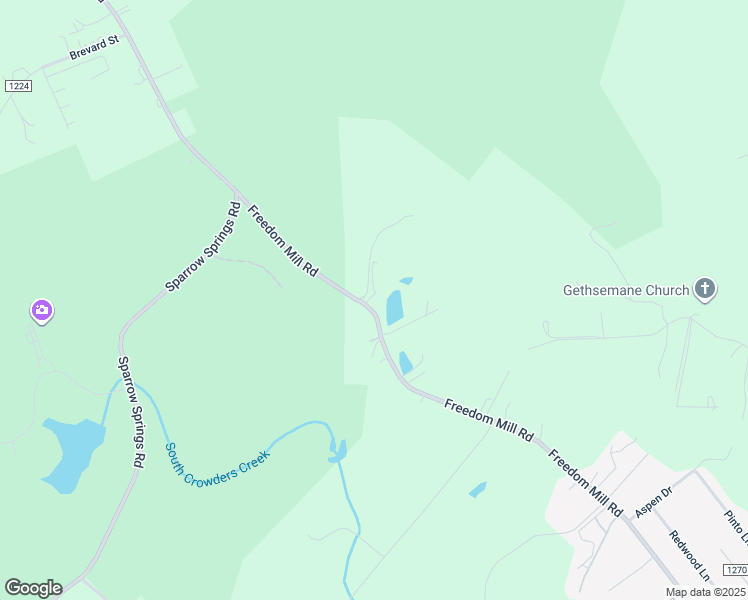 map of restaurants, bars, coffee shops, grocery stores, and more near 203 Freedom Mill Road in Gastonia