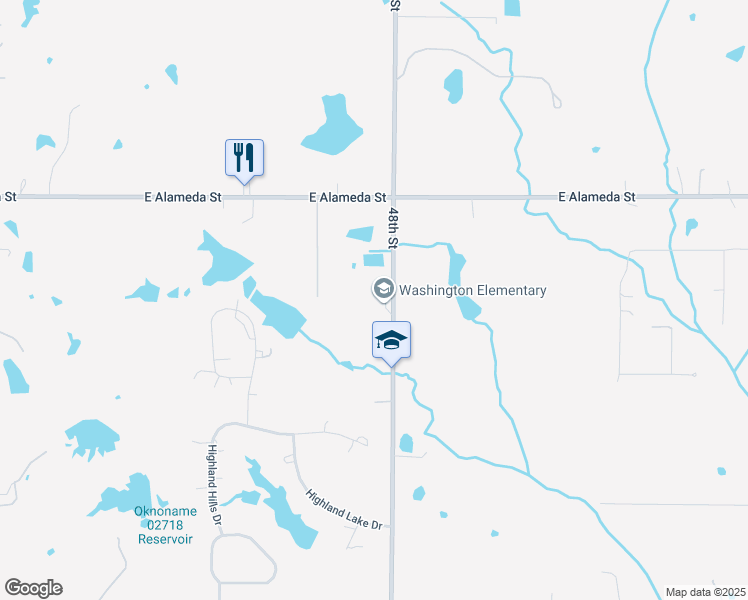 map of restaurants, bars, coffee shops, grocery stores, and more near 600 48th Avenue Southeast in Norman