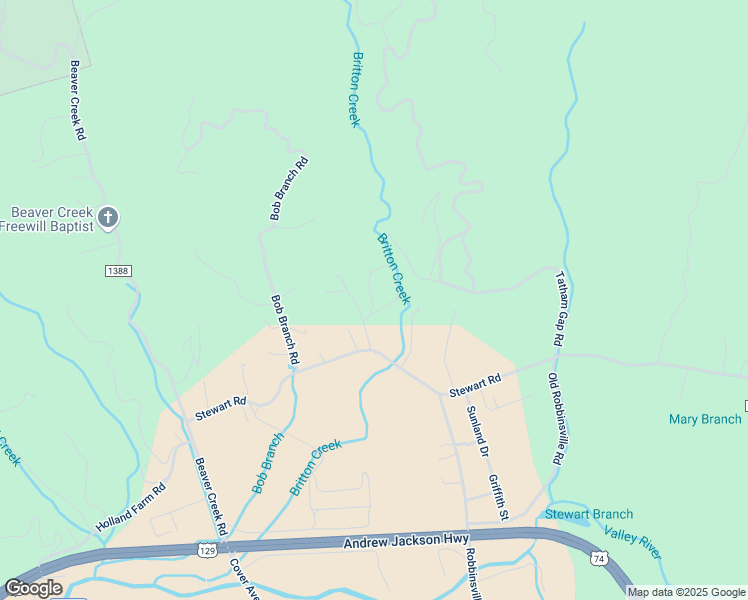 map of restaurants, bars, coffee shops, grocery stores, and more near 189-193 Poplar Cove Dr in Andrews