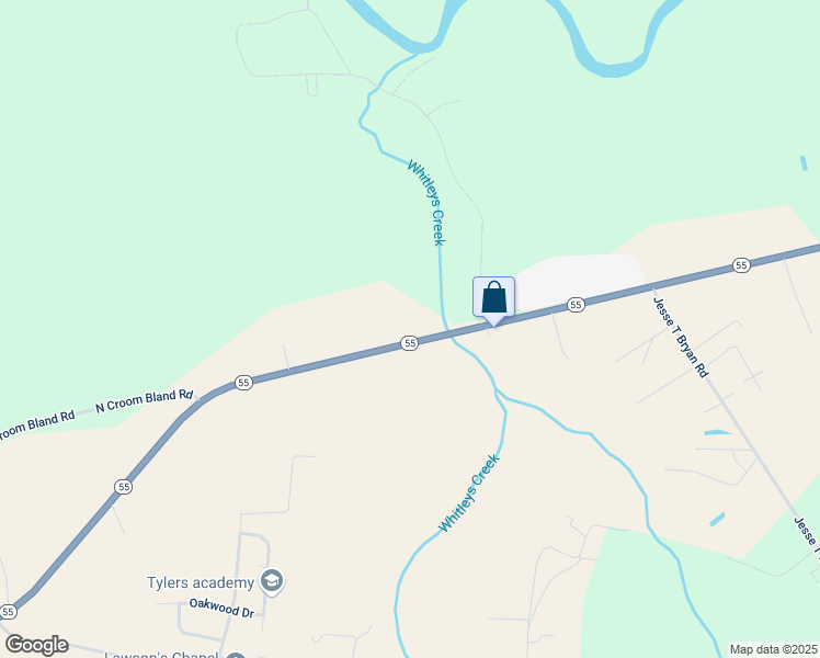 map of restaurants, bars, coffee shops, grocery stores, and more near 3892 North Carolina 55 in Kinston