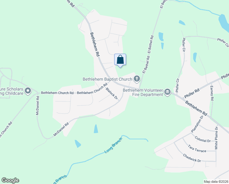 map of restaurants, bars, coffee shops, grocery stores, and more near 909 Blalock Drive in Kings Mountain