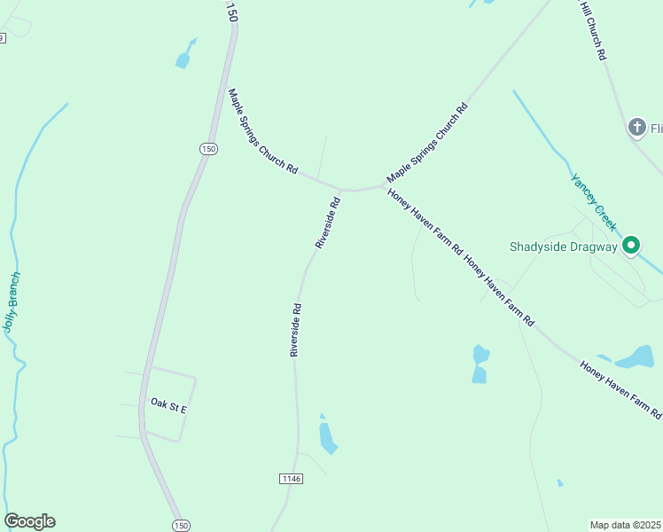 map of restaurants, bars, coffee shops, grocery stores, and more near 2125 Riverside Road in Shelby