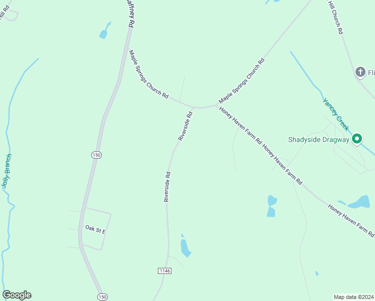 map of restaurants, bars, coffee shops, grocery stores, and more near 2125 Riverside Road in Shelby