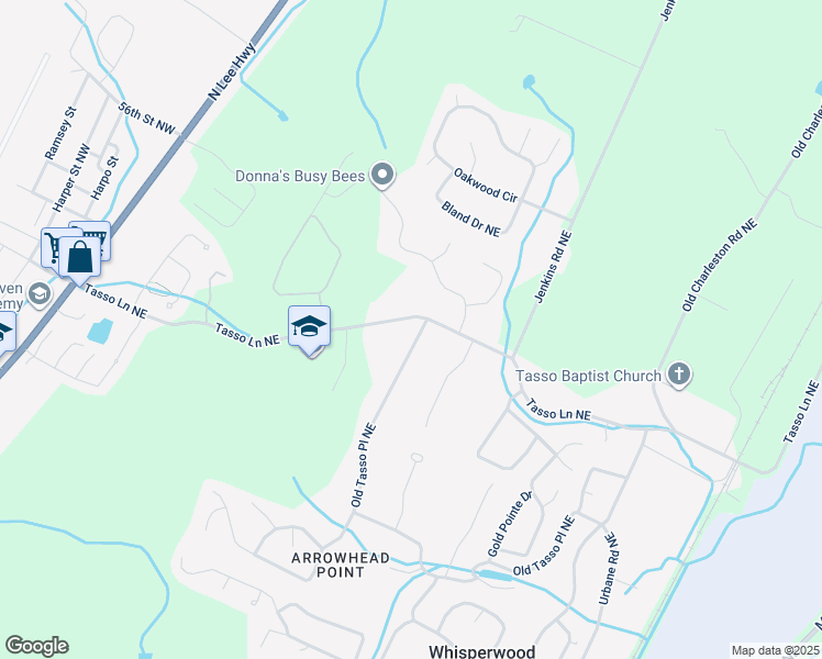 map of restaurants, bars, coffee shops, grocery stores, and more near 730 Tasso Lane Northeast in Cleveland