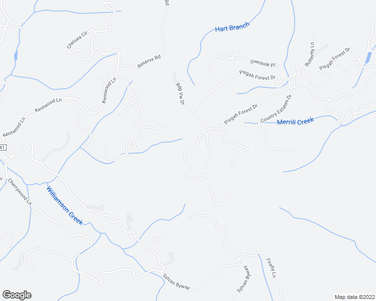 map of restaurants, bars, coffee shops, grocery stores, and more near 125 Black Walnut Lane in Pisgah Forest