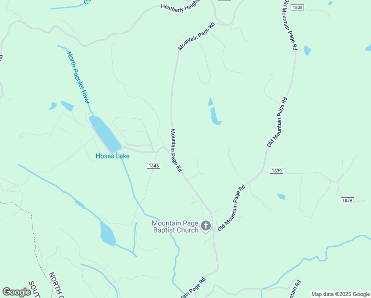 map of restaurants, bars, coffee shops, grocery stores, and more near 1567 Mountain Page Road in Saluda