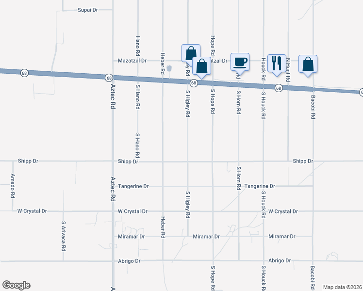 map of restaurants, bars, coffee shops, grocery stores, and more near 355 South Higley Road in Golden Valley