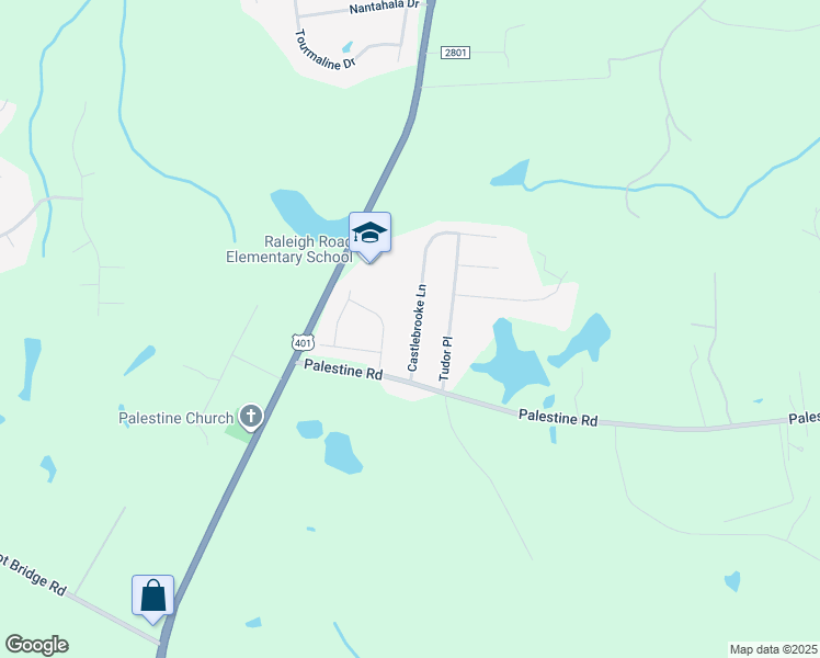 map of restaurants, bars, coffee shops, grocery stores, and more near 6125 Castlebrooke Lane in Linden