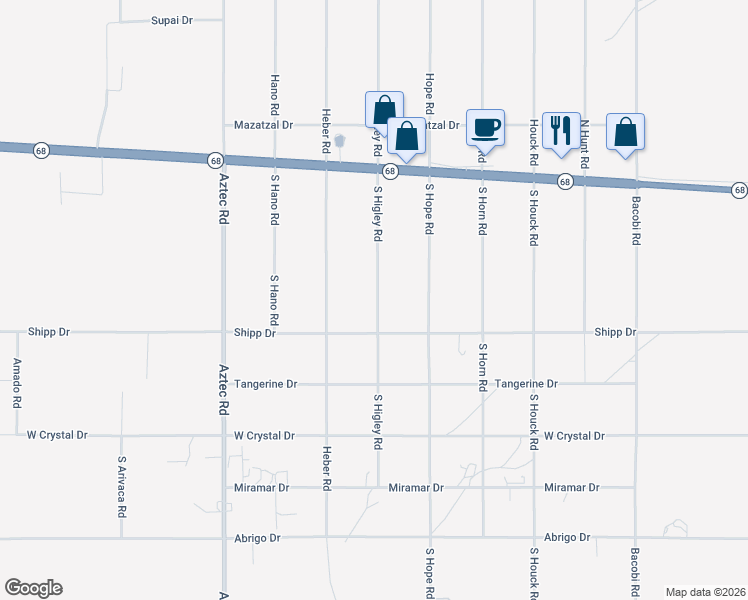 map of restaurants, bars, coffee shops, grocery stores, and more near 355 South Higley Road in Golden Valley