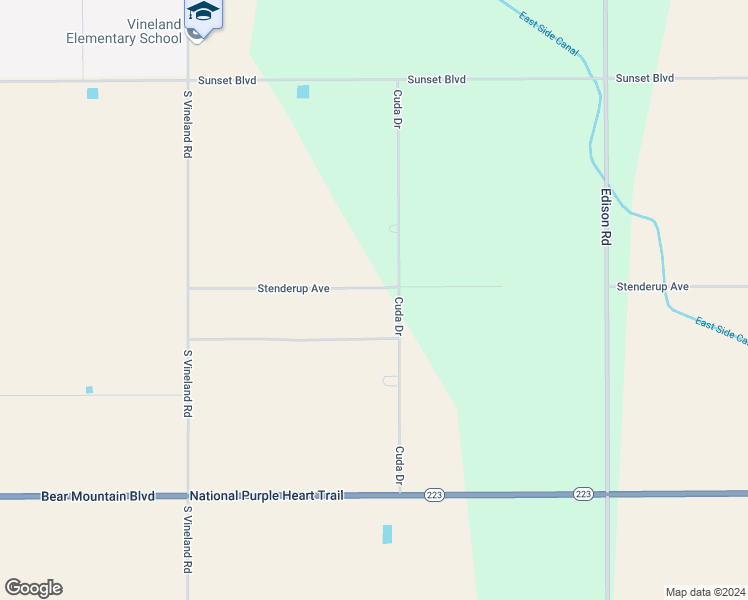 map of restaurants, bars, coffee shops, grocery stores, and more near 10251 Stenderup Avenue in Bakersfield