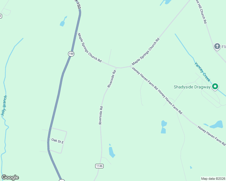 map of restaurants, bars, coffee shops, grocery stores, and more near 2125 Riverside Road in Shelby