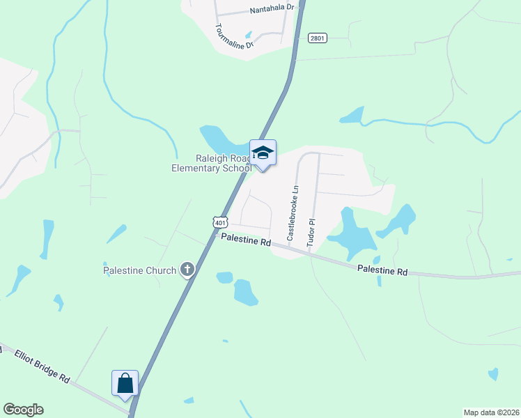 map of restaurants, bars, coffee shops, grocery stores, and more near 194 Palestine Road in Linden