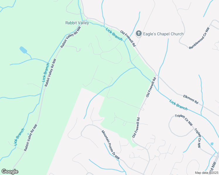 map of restaurants, bars, coffee shops, grocery stores, and more near Hidden Valley Road in Cleveland
