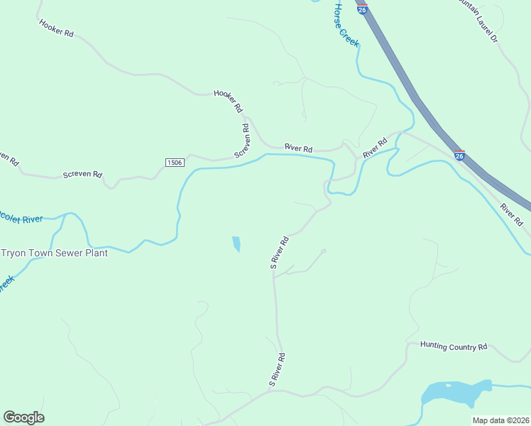 map of restaurants, bars, coffee shops, grocery stores, and more near 424 South River Road in Tryon