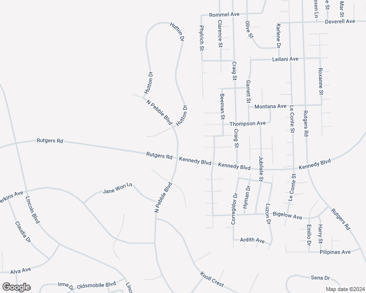 map of restaurants, bars, coffee shops, grocery stores, and more near West Pebble Boulevard in California City