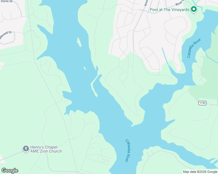 map of restaurants, bars, coffee shops, grocery stores, and more near 6527 Amos Smith Road in Charlotte