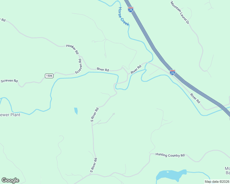 map of restaurants, bars, coffee shops, grocery stores, and more near 886 South River Road in Tryon