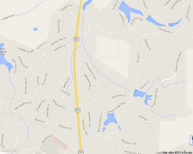 map of restaurants, bars, coffee shops, grocery stores, and more near 10 Timuquana Trail in Pinehurst
