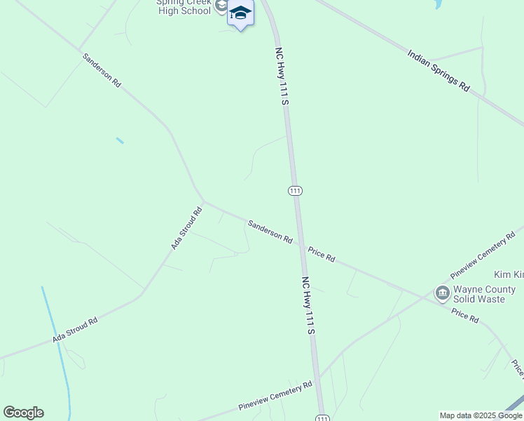 map of restaurants, bars, coffee shops, grocery stores, and more near 661 Sanderson Road in Seven Springs